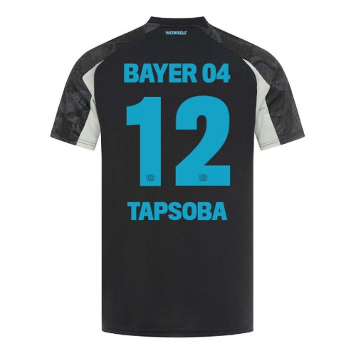 Dres Bayer Leverkusen Edmond Tapsoba #12 Rezervni 2024-25 Kratak Rukav